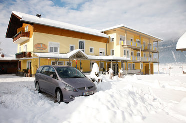 Winter in der Frühstückspension Zerza in Kärnten